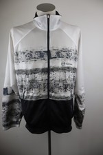 Sergio Tacchini Zip Up Sport Jacket Fleece Hoodie Men Size 54 Regular Casual