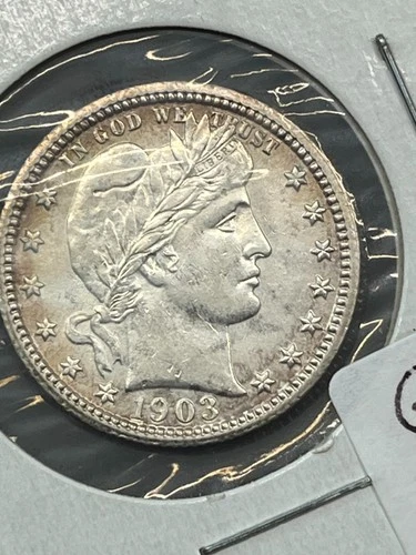 1903-P Barber Quarter — photo from another recent sale