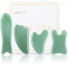 Gua Sha Massage Facial Tool Set,Guasha Massager Kit for Face and Body,Scrapin...
