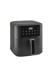 George Home GHAFT181B4B  8 Litre Digital Air Fryer Textured Touch Control Black