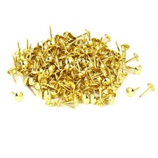 Home Furniture Upholstery Thumb Tack Nail Push Pin Gold Tone 8mm x 15mm 200pcs