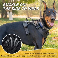 Dog Harness with Reflective Stripes for Large Dogs Adjustable Breathable Vest