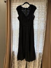 Old Navy Women's Sleeveless Maxi Dress Size Large Black