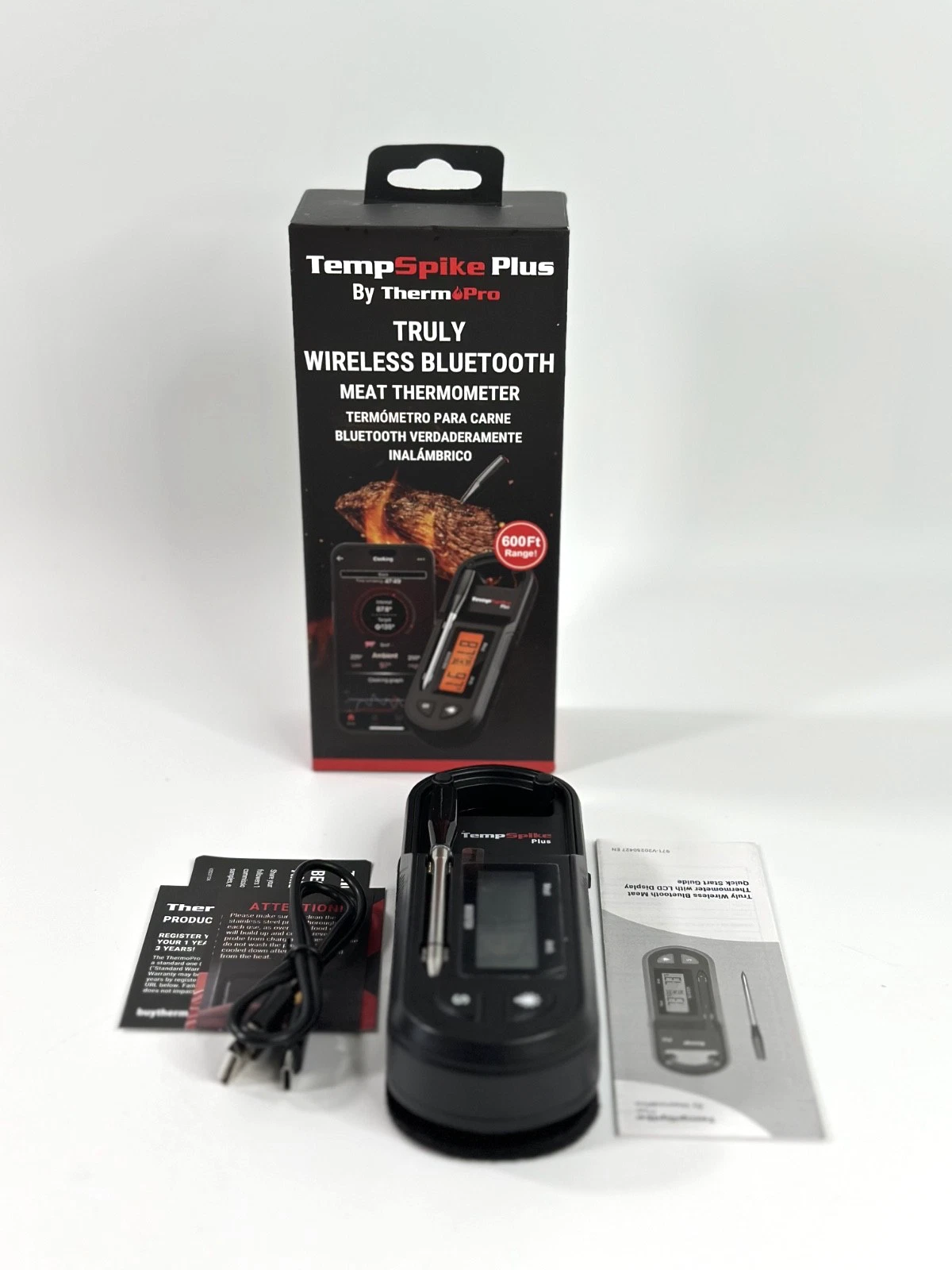 ThermoPro TempSpike Plus Wireless Meat Thermometer with Ultra Thin Probe
Opens in a new window or ta