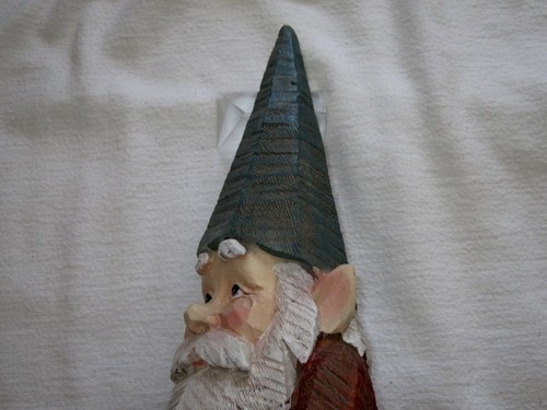 Charming Rustic Garden Welcome Gnome w/ Welcome Sign Polystone New No Box. - 第 4/12 張圖片