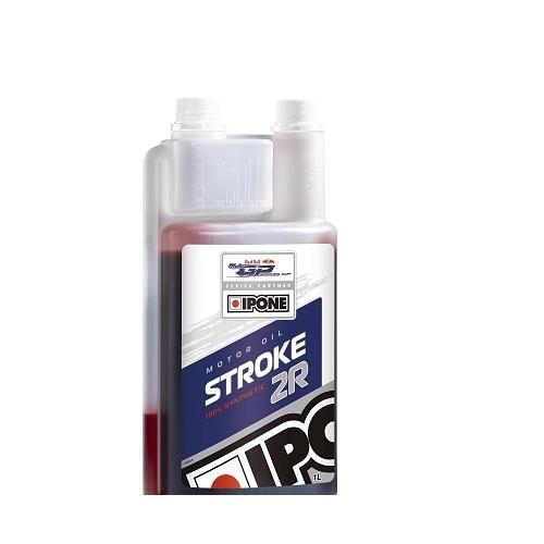 Huile IPONE 2T Stroke 2R 100% synthèse Red Bull Rookies Cup 1L pour moto de compétition