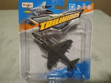 Maisto Die Cast ⭐ Marines Black AV-8B Harrier II Fighter Jet ⭐ Metal 15088 ~NEW