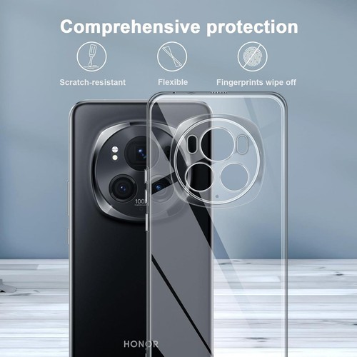 Schutz Hülle für Honor Magic 6 Pro Handy Tasche Silikon Cover Case transparent - Bild 5 von 7