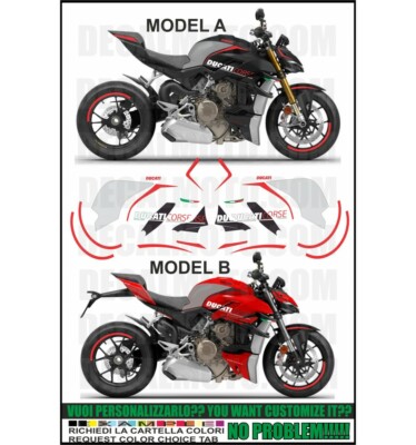 AUFKLEBER STREETFIGHTER V4 BLACK SIGN KIT KOMPATIBEL