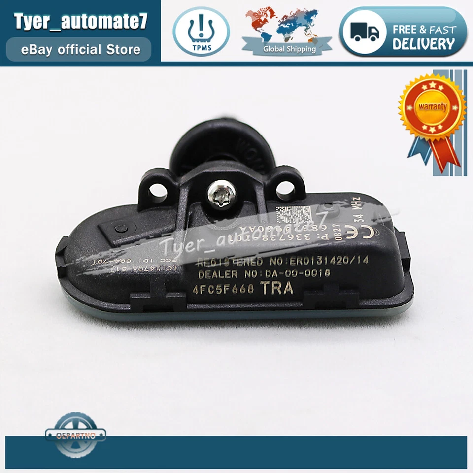 4PCs 68324960AA TPMS Tire Air Pressure Sensor for 2014-2018 RAM 1500 2500 3500 - Image 2 of 4