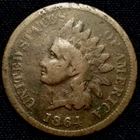 1864 L Indian Head Penny Cent ~Pointed Bust~ *lots of detail* Better Grade!