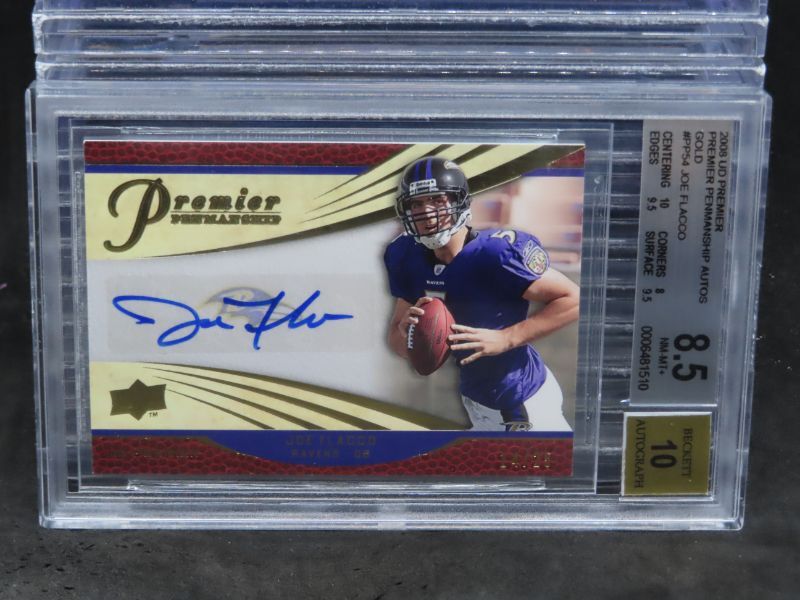 Joe Flacco Upper Deck Premier Premier Penmanship #PP54 Gold
