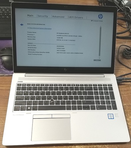 HP EliteBook 850 G5 15.6" Toutch Screen W/ Intel Core i5-8350U, 16GB DDR4, 256GB