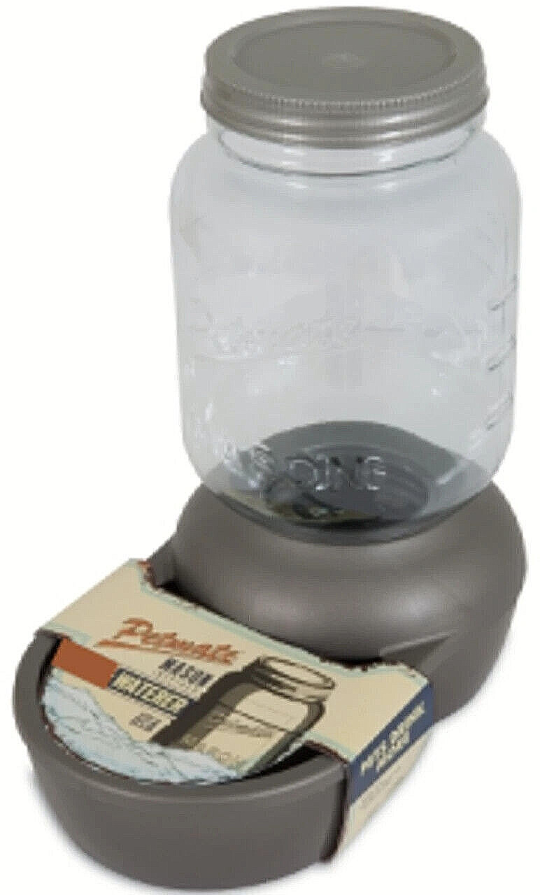Petmate 533620, 2.5 Gallon Mason Jar Inspired Pet Waterer