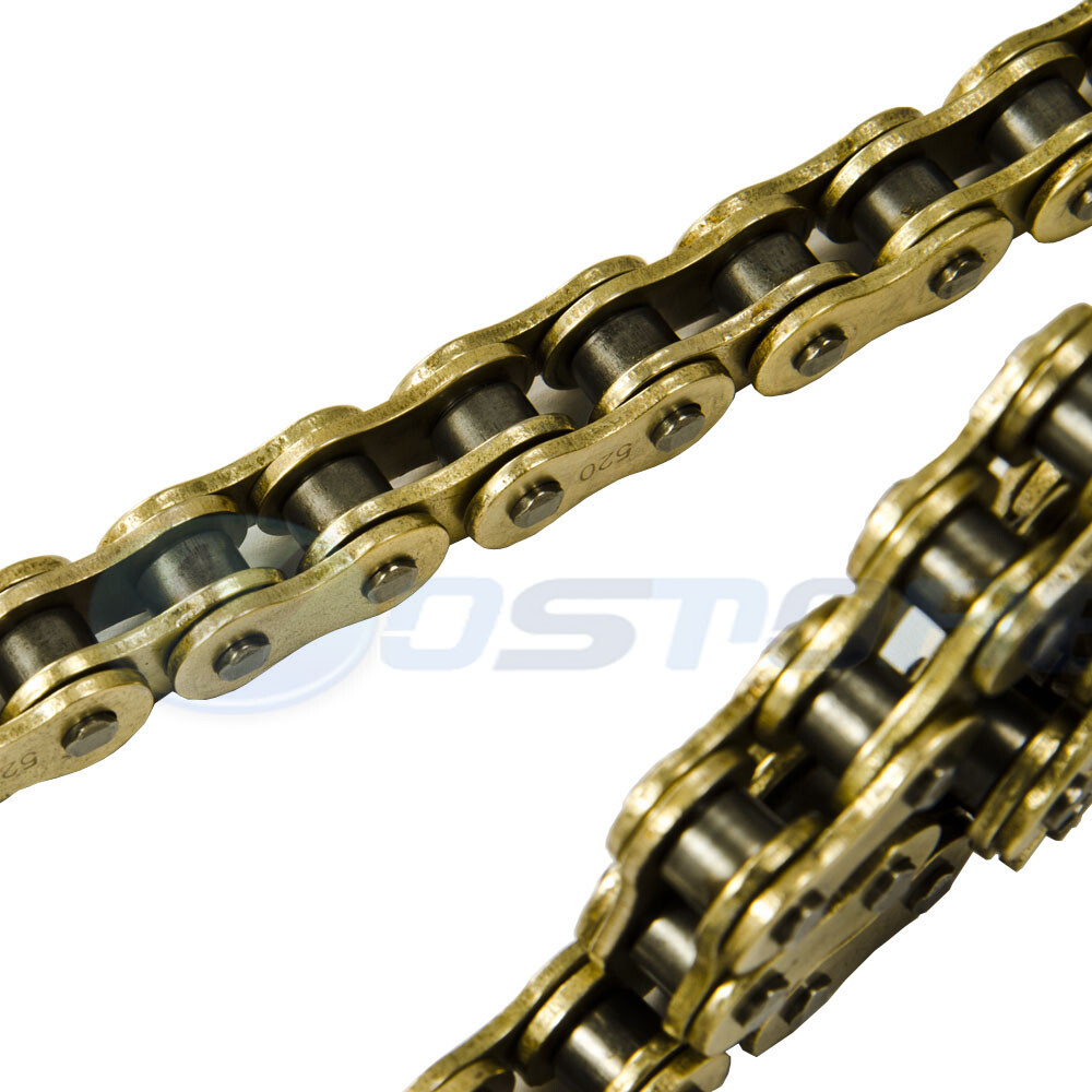 DIESEL ゴールドリンクチェーン New 520 Gold Chain 108 Links for Kawasaki KDX200 KDX 200