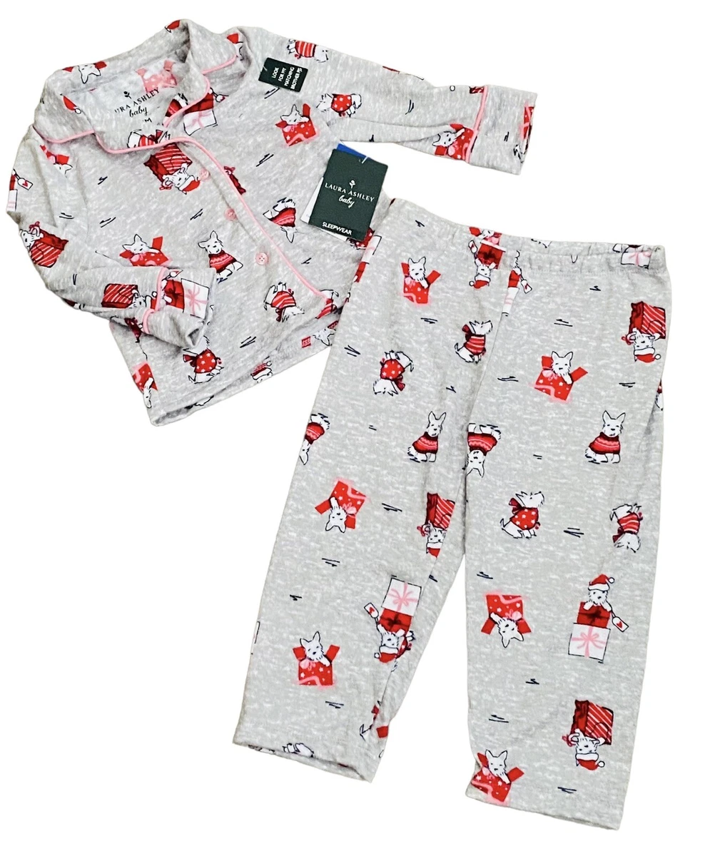 Laura Ashley Baby Girls Pajamas Size 24 Months Scottie Dog