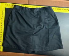 Karen Scott Sport Women s 16 Petite Black Skorts With Zipper Buttons Elastic