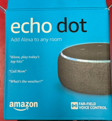 Amazon Echo Dot (3rd Generation) Smart Speaker - Charcoal **USED**