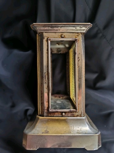 Altes Gehäuse Uhr Reisewecker Offiziersuhr Metall Uhrengehäuse - Bild 11 von 14