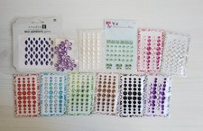 Self Adhesive Rhinestones Gems Bling 3D Stickers 12 Packets 432 individual pcs 