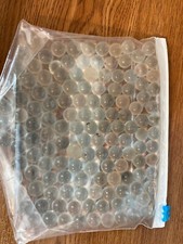 Lot of 110 Clear Glass Marbles 12mm