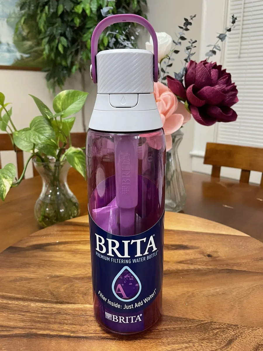 Brita Premium Water Bottle With Filter, Hard Sided, BPA Free