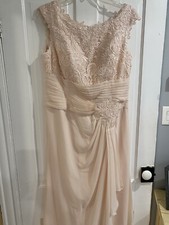 Mother Of The Bride Or Groom. Formal Dress. Size 14. Light Pink. Brand New.