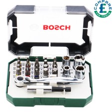 Bosch 2607017322 26 Piece Rainbow Evo Screwdriver Bit and Ratchet set