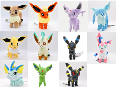 Eevee evolution plush toys Set of 11 NWT, WOW, very limited quantities ...