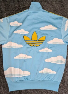 大人気コラボ!☆ADIDAS X SIMPSONS CLOUD ALLOVER PRINT HOODIE XXL adidas Originals Simpsons Allover Print Cloud Hoodie