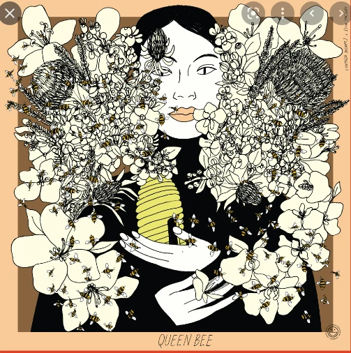 Slow Factory + Cynthia Merhej "Queen Bee" Silk Scarf 87 Cm / 34 In RARE rolled