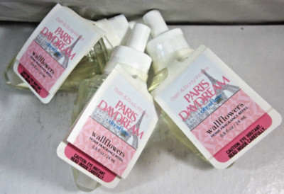 3 bulbs Bath & Body Works Home Wallflower Refill Paris Daydream city of love