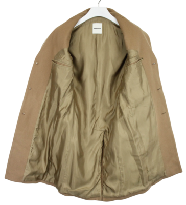 SANDRO Coat Men's SMALL Wool Cashmere Blend Single Vented Notch