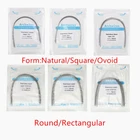 Dental S.S Orthodontic Arch Wire Stainless Steel Round Rectangular Natural/Ovoid
