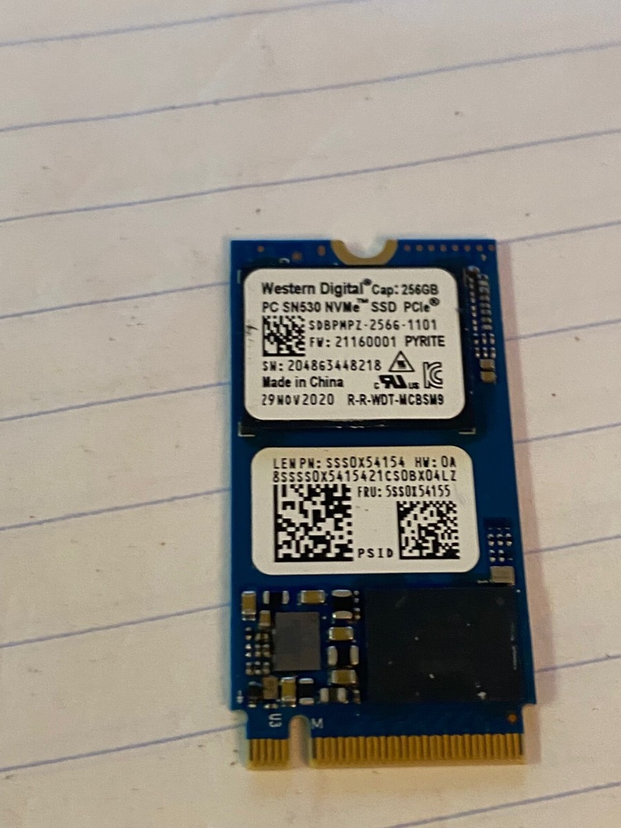 256 Gb Western Digital Pc Sn530 Nvme Ssd 1tb Genuine Western