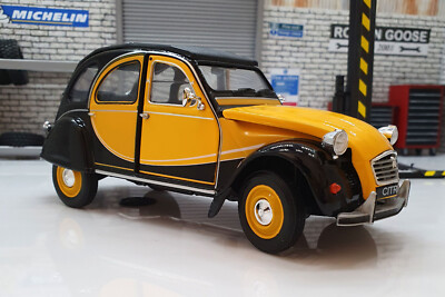 Citroën 2CV Charleston Miniature 1/43 – Modèle Jaune Et Noir, Collection Rétro