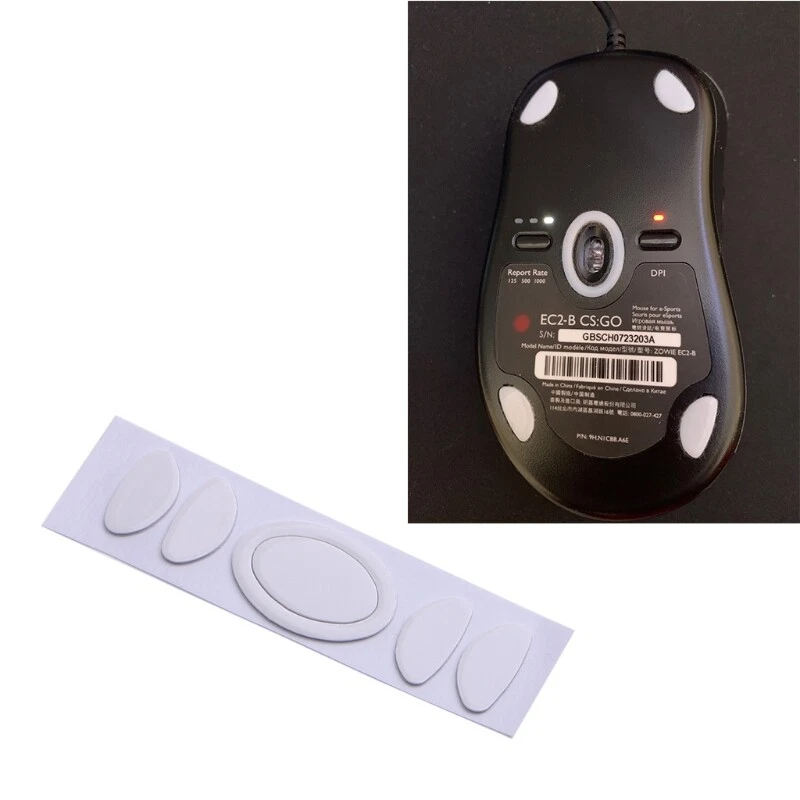 1Set for ZOWIE EC1 B EC2 B Mouse Skates Mice Upgrade Curved Edges