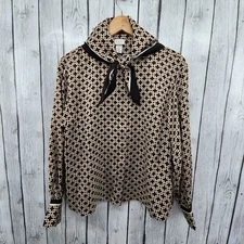 H&M X Richard Allen Button Down Blouse 6