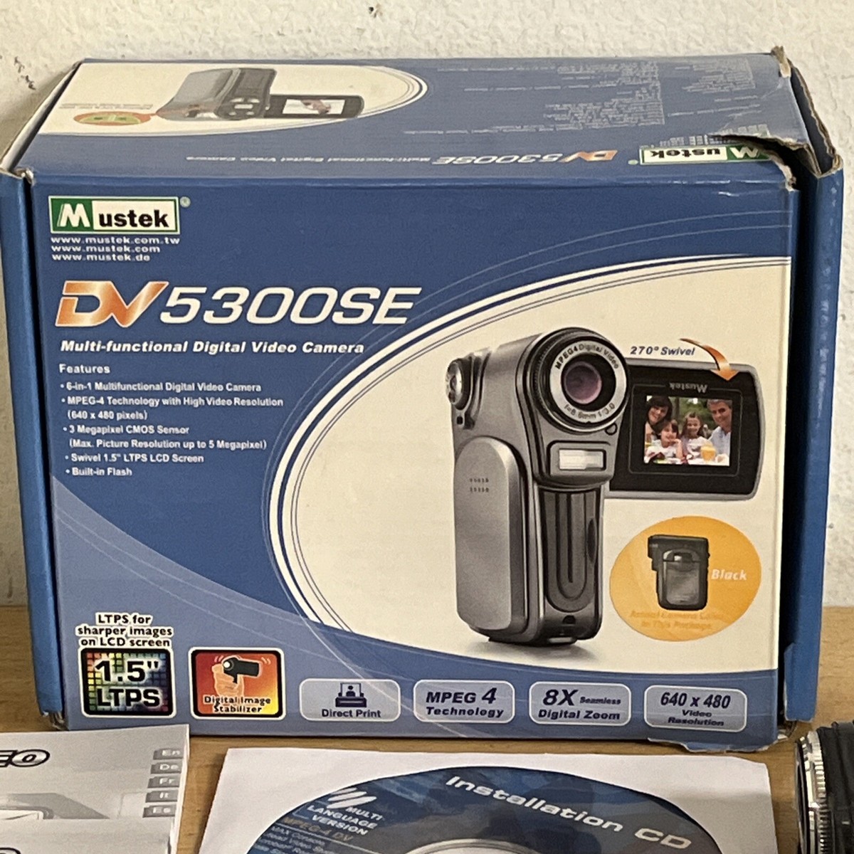 Mustek 5300SE Multi Functional Digital Video Camera 8x Zoom
