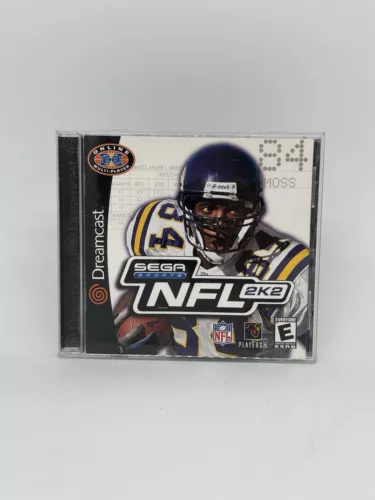 NFL 2K2 (Sega Dreamcast) Complete W/ manual Excellent Disc Few light scratches
