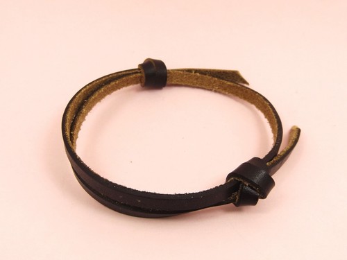 Genuine 4MM 5MM FLAT LEATHER Adjustable 