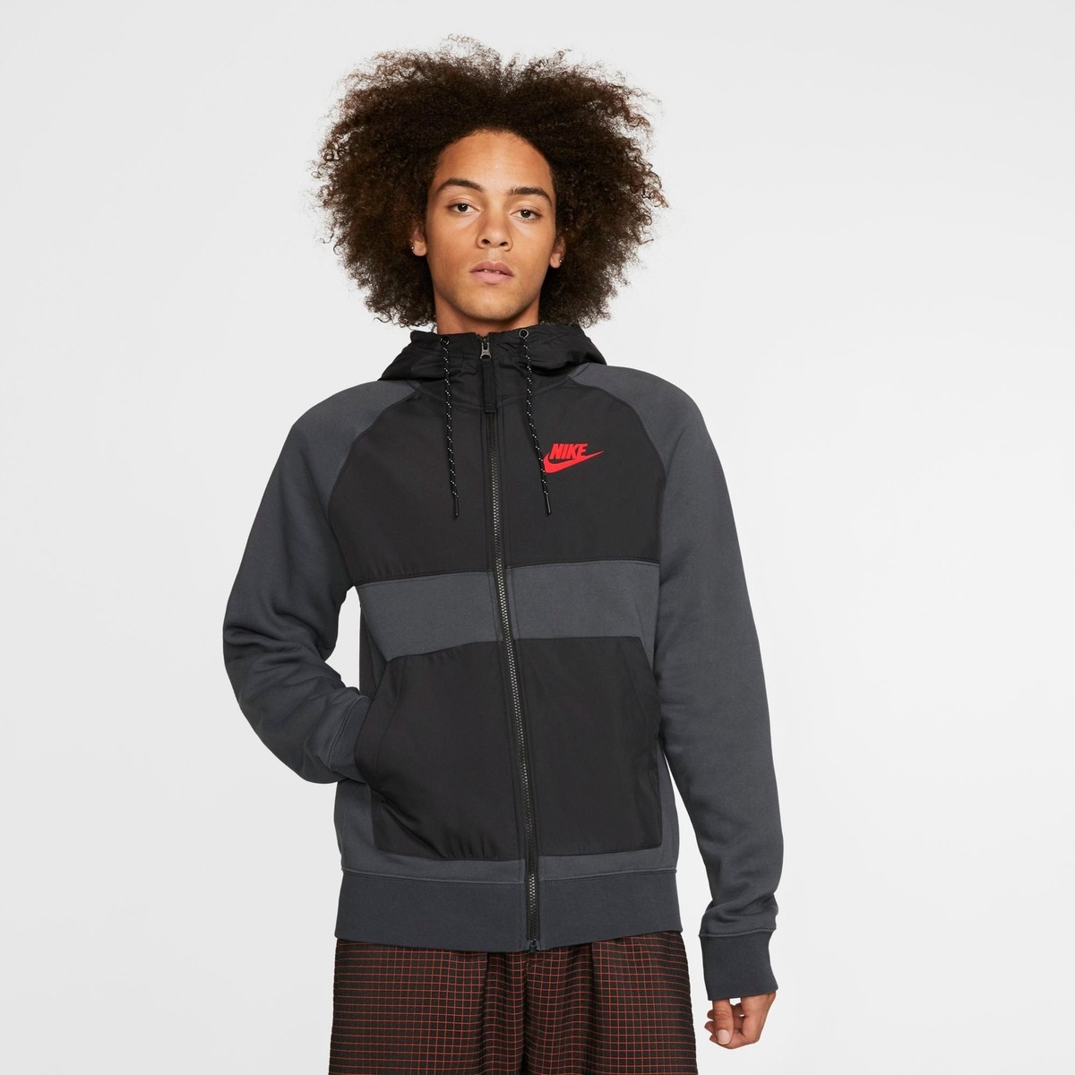 CJ7027-060] Mens Nike Sportswear Hybrid Graphic Full Zip