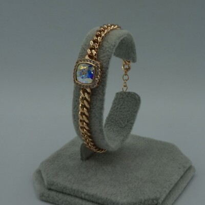 18 kt vergoldet Galaxie Kristall Kette Armband Hypoallergen Schmuck