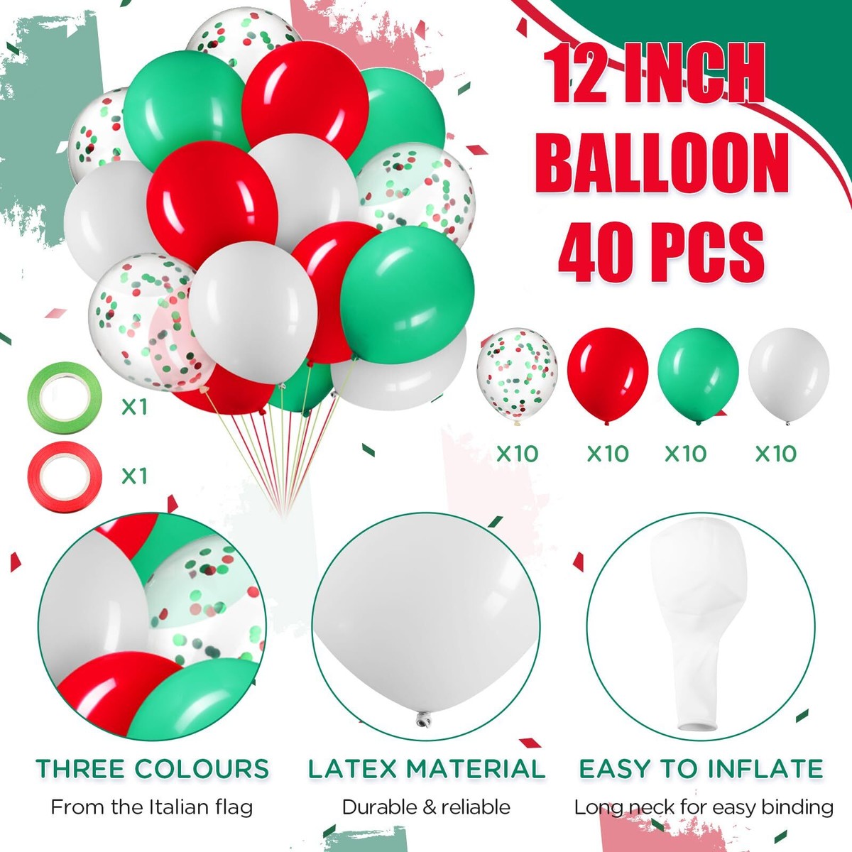 10 Bandiere Italia Con Manovella | Mini Bandiera Tricolore | Per Eventi Sportivi E Feste - Foto 5