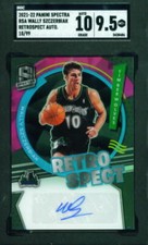 2021 Panini Spectra Retrospect Auto WALLY SZCZERBIAK T'Wolves /99 -- SGC 10 /9.5