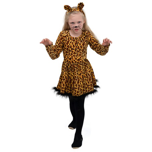 Leoparden-Kostüm Für Kinder – Set Mit Tutu, Ohren & Schwanz, Für Karneval & Halloween