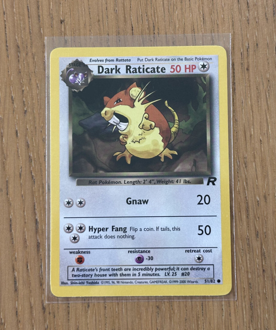 Dark Radicate 2000 Team Rocket Wizards of the Coast Pokemon Card 51/82 (NM)