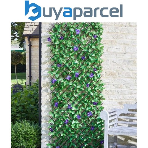 Smart Garden 60cm x 180cm Expanding Lilac Bloom Leaf Trellis Wheelie