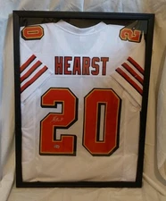 Framed Garrison Hearst Autographed Signed 49ers White Jersey- Beckett Witnessed