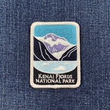 Kenai Fjords National Park Patch - Embroidered Alaska Badge 2-7/8